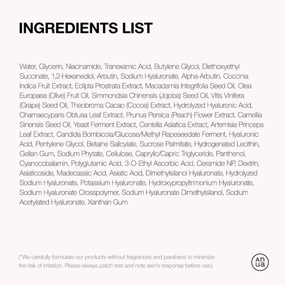 ANUA - Niacinamide 10 + TXA 4 Serum with Hyaluronic Acid and Vitamin B12