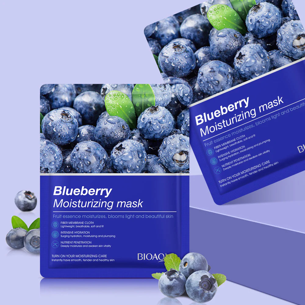 BIOAQUA - Blueberry Moisturizing Face Sheet Mask