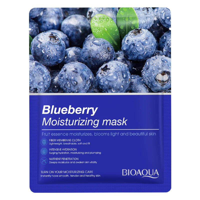 BIOAQUA - Blueberry Moisturizing Face Sheet Mask
