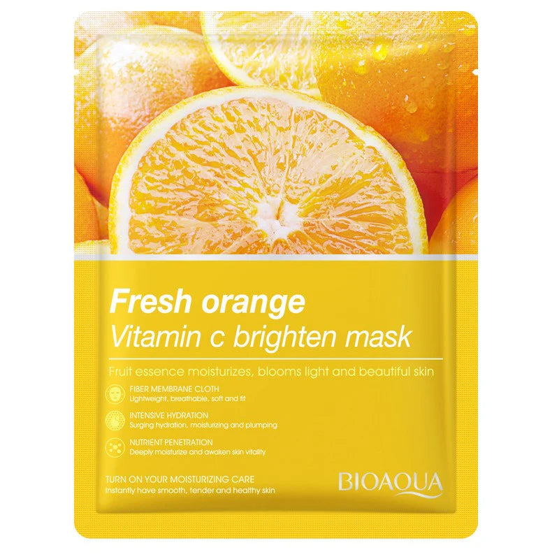 BIOAQUA - Fresh Orange Vitamin C Brighten Face Sheet Mask