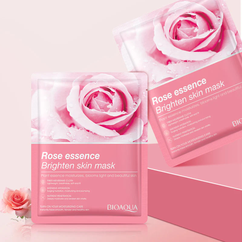 BIOAQUA - Rose Essence Brighten Skin Face Sheet Mask